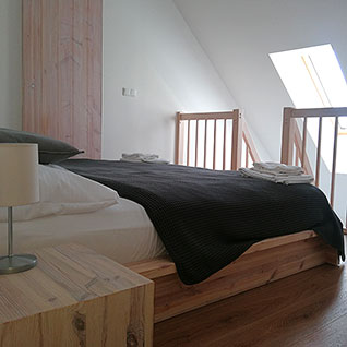 Spací patro apartmánu A6 (Green Stone Lipno)