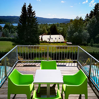 Molo apartmánu A8 s krásným výhledem na Lipno